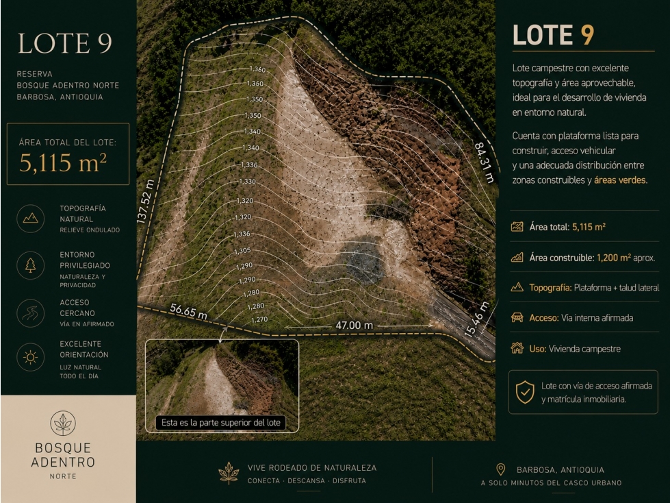 Se vende hermoso Lote ubicado entre Barbosa y Porce Lote 9 — foto 2