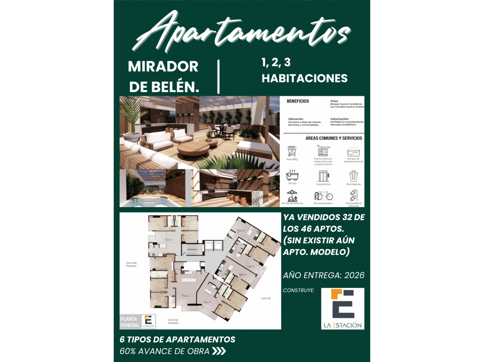 NUEVOS APARTAMENTOS GRANDES SECTOR EL CABLE/ESTADIO MANIZALES EN VENTA — foto 2