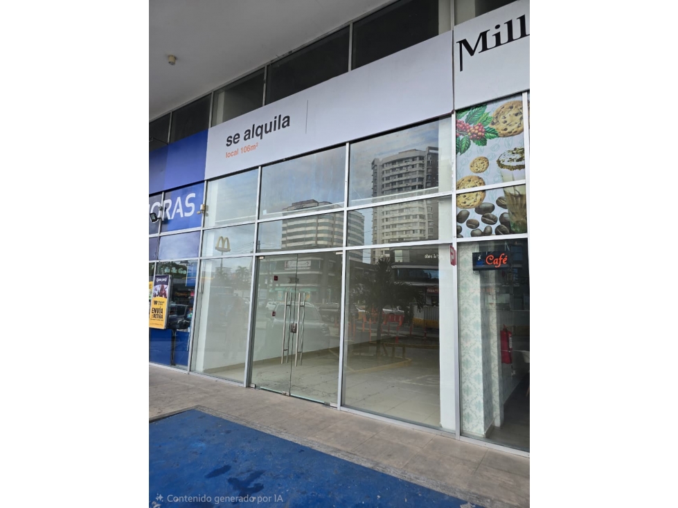 SE ALQUILA LOCAL COMERCIAL EN PH ALAI, VÍA ESPAÑA
