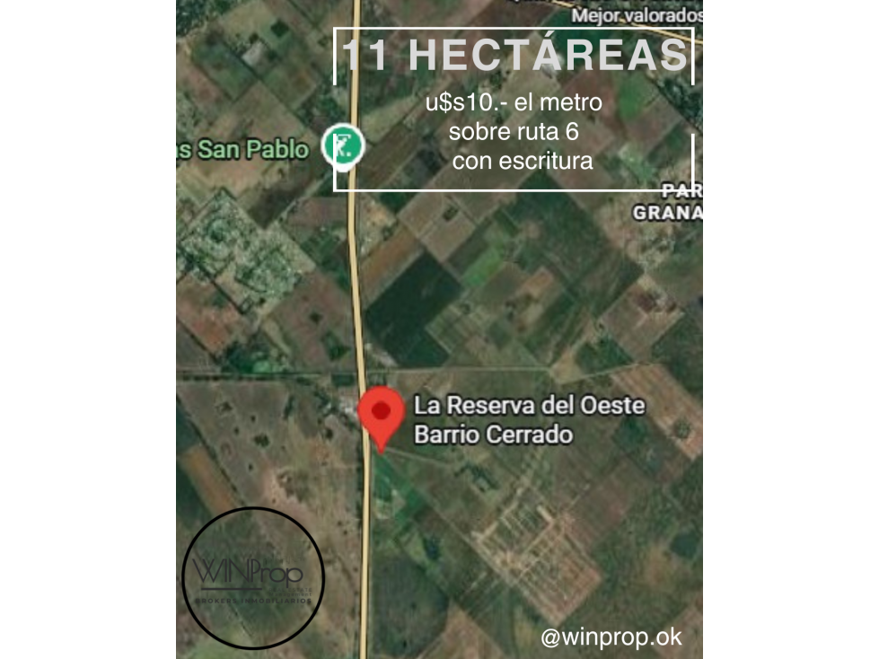 11 HECTÁREAS EN VENTA Luján Gral Rodriguez km 148 - 3