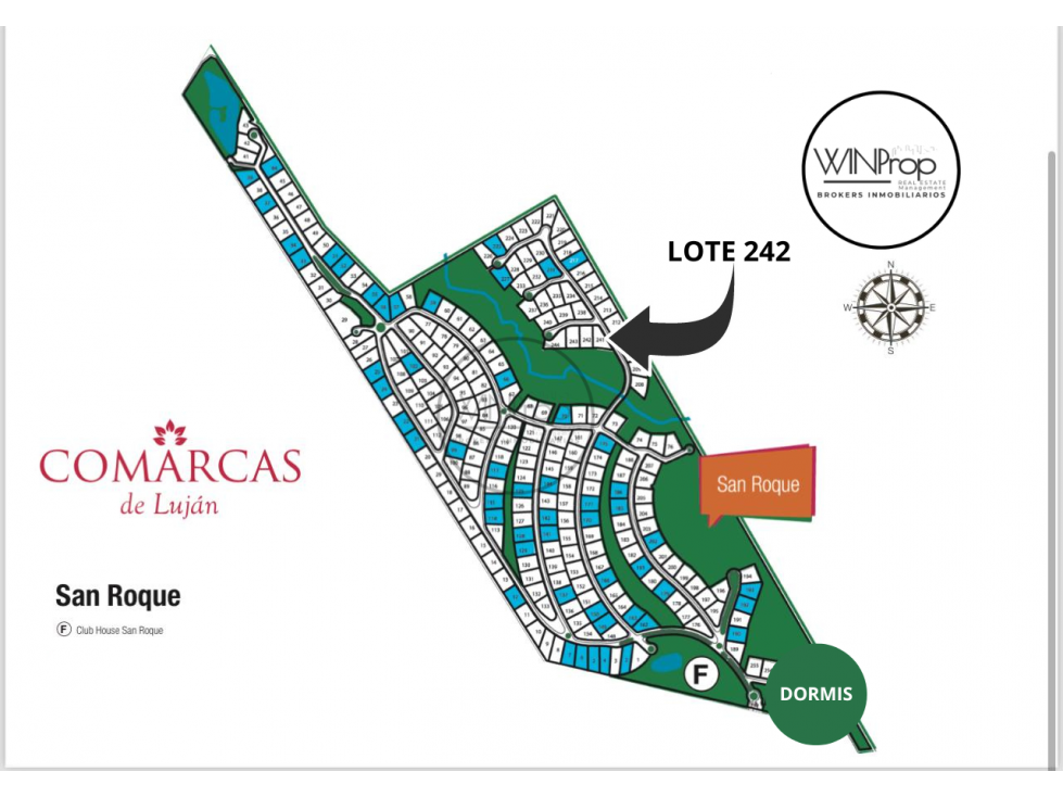 LOTE EN VENTA CLUB CAMPO SAN ROQUE COMARCAS DE LUJÁN