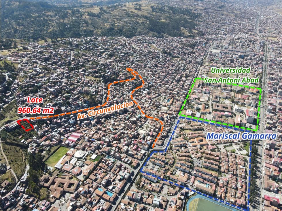 VENDO LOTE DE 960 M2 EN AV CIRCUNVALACION CUSCO PERU - 3