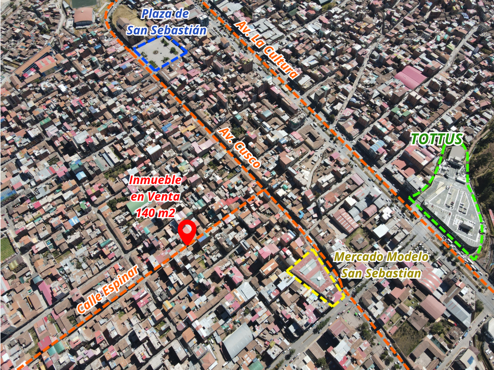 VENDO LOTE DE 140 M2 CON EDIFICACION CALLE ESPINAR SAN SEBASTIAN CUSCO - 6