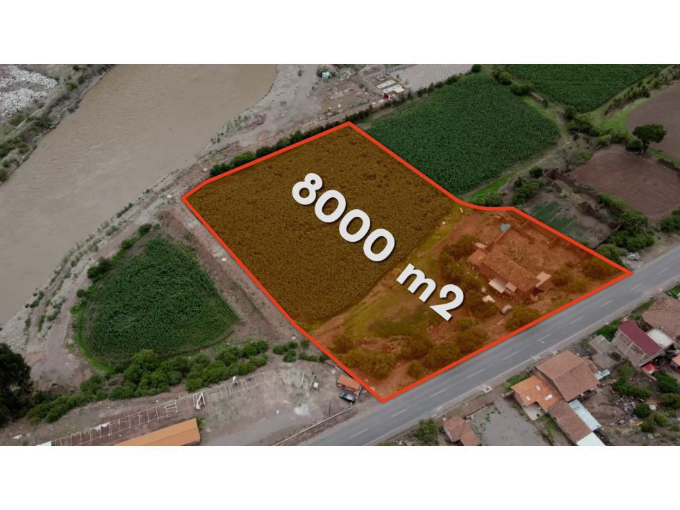 VENDO TERRENO DE 8000 M2 A PIE DE PISTA VALLE SAGRADO PISAC CUSCO PERU - 1