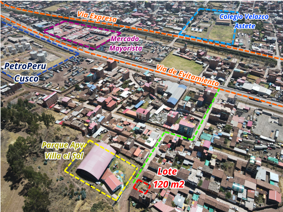 VENDO LOTE DE 120 M2 EN APV VILLA EL SOL PETROPERU SAN JERONIMO CUSCO - 3