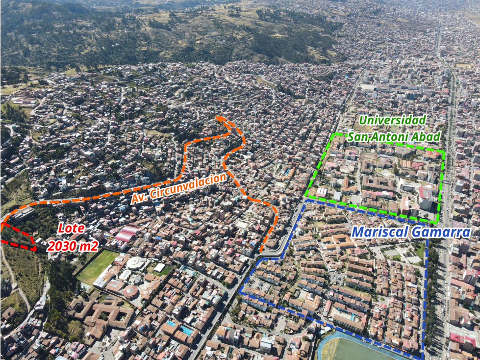 VENDO LOTE DE 2030 M2 EN AV. CIRCUNVALACION CUSCO PERU - 3