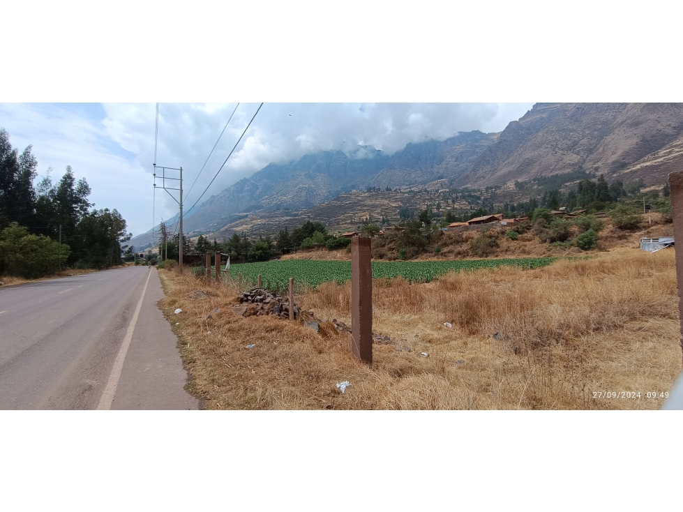 VENDO TERRENO 2048 M2 A PIE DE PISTA PISAC CUSCO PERÚ - 5