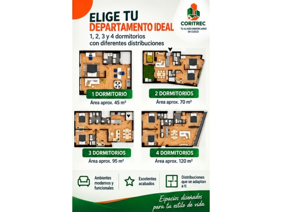 VENDO DEPARTAMENTOS EN PREVENTA EN AV PRIMAVERA WANCHAQ CUSCO — foto 2