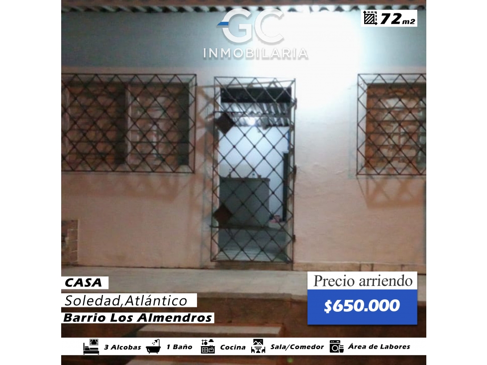 Se arrienda casa barrio Los almendros - 1