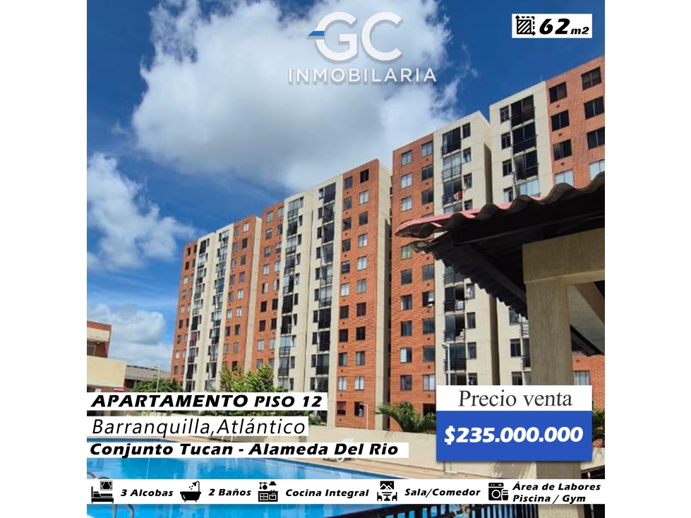 Se vende apartamento piso 12 conjunto tucan - Alameda del rio - 1
