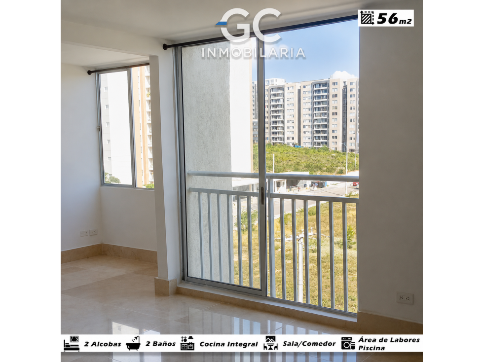 Se arrienda apartamento piso 6 Alameda del rio- Conjunto Silvador — foto 3