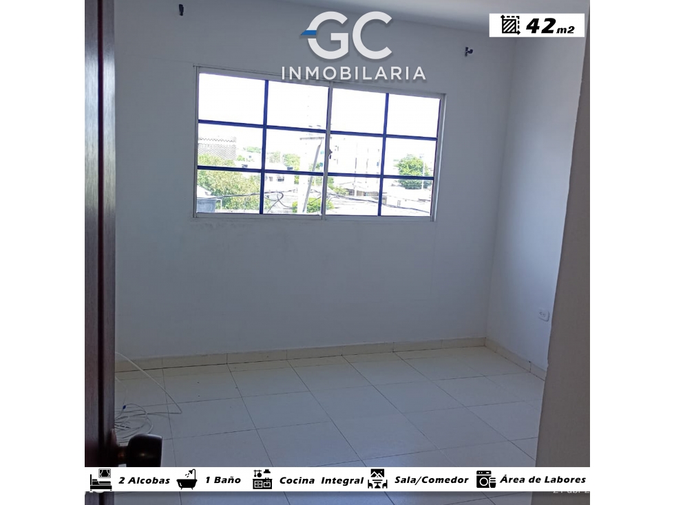 Se arrienda apartamento piso 3 - 301 Barrio hipodromo - 6