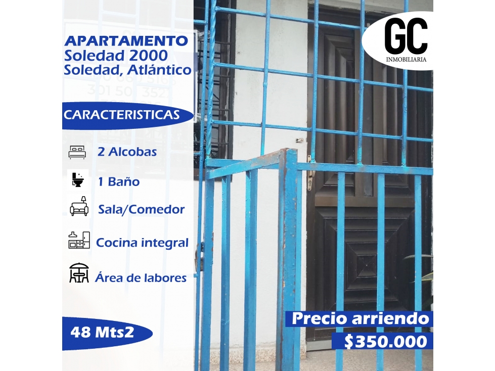 se arrienda apartamento soledad 2000 - Soledad - 1
