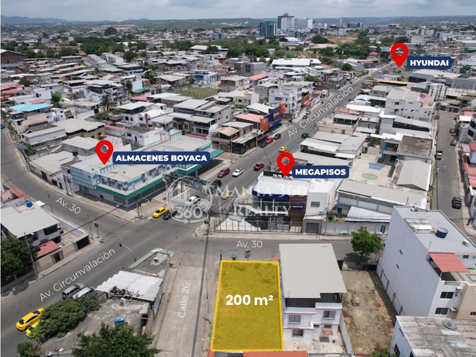 Terreno comercial esquinero en venta - Barrio Umiña, Manta — foto 3