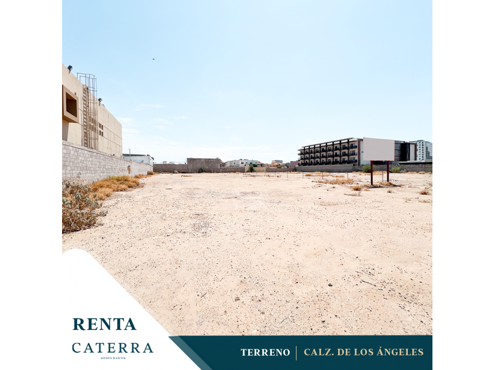RENTA / Terreno Calzada de los Angeles - 1