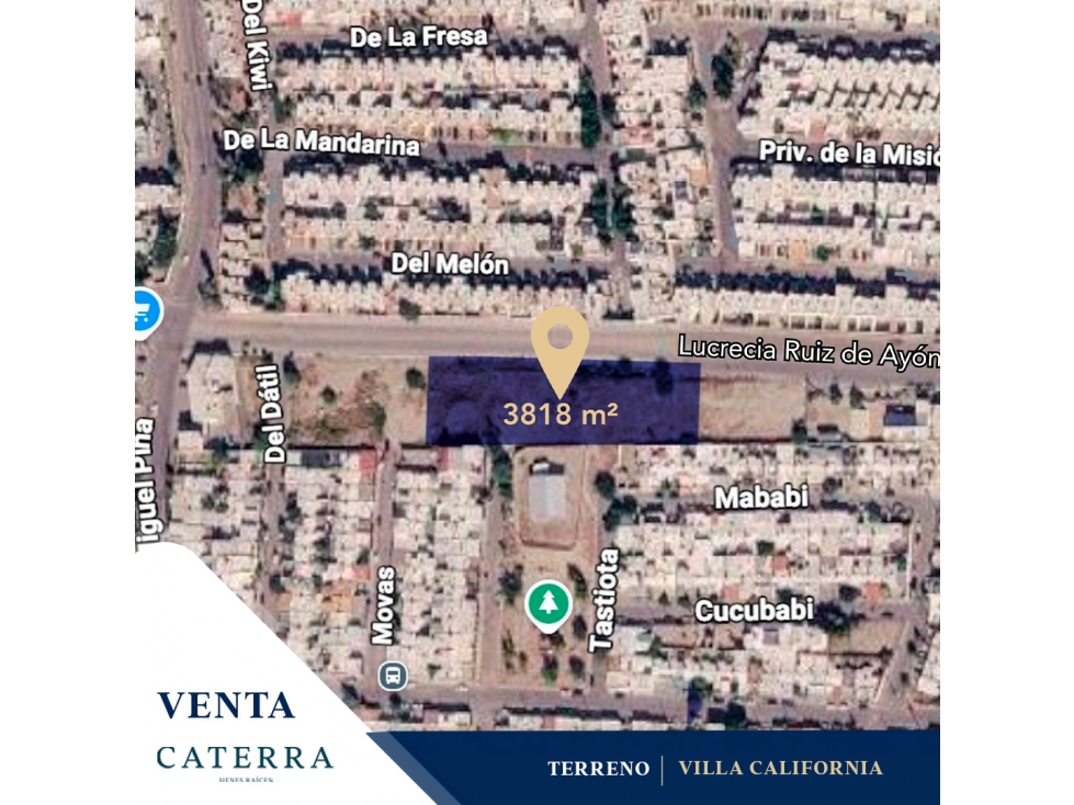 VENTA / Terreno Colonia Villa California