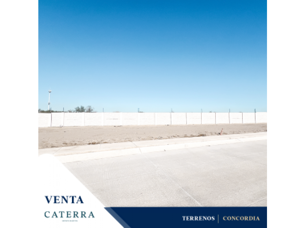 VENTA / Terreno Concordia Armonia