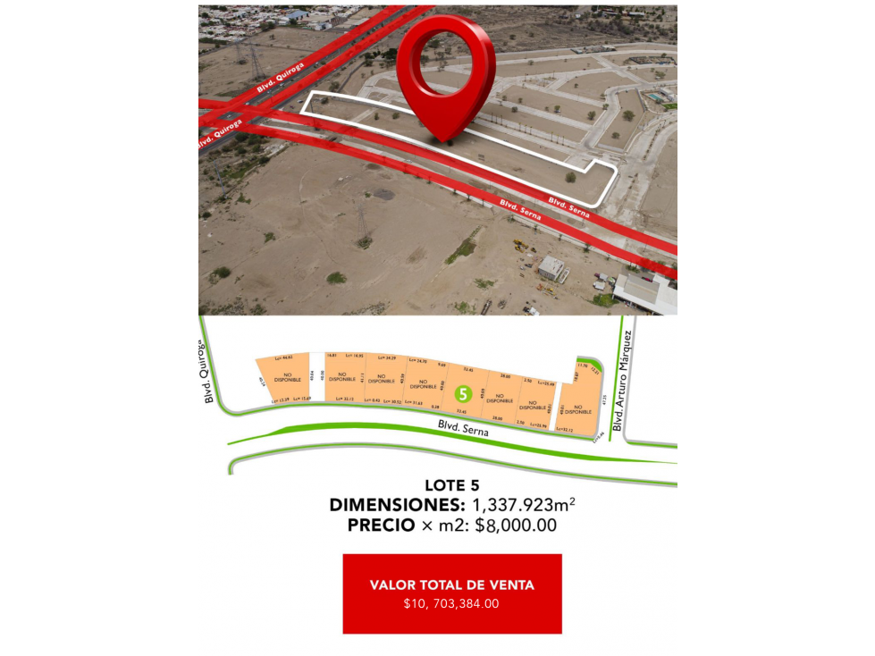 VENTA / Terrenos Blvd. Serna - 1
