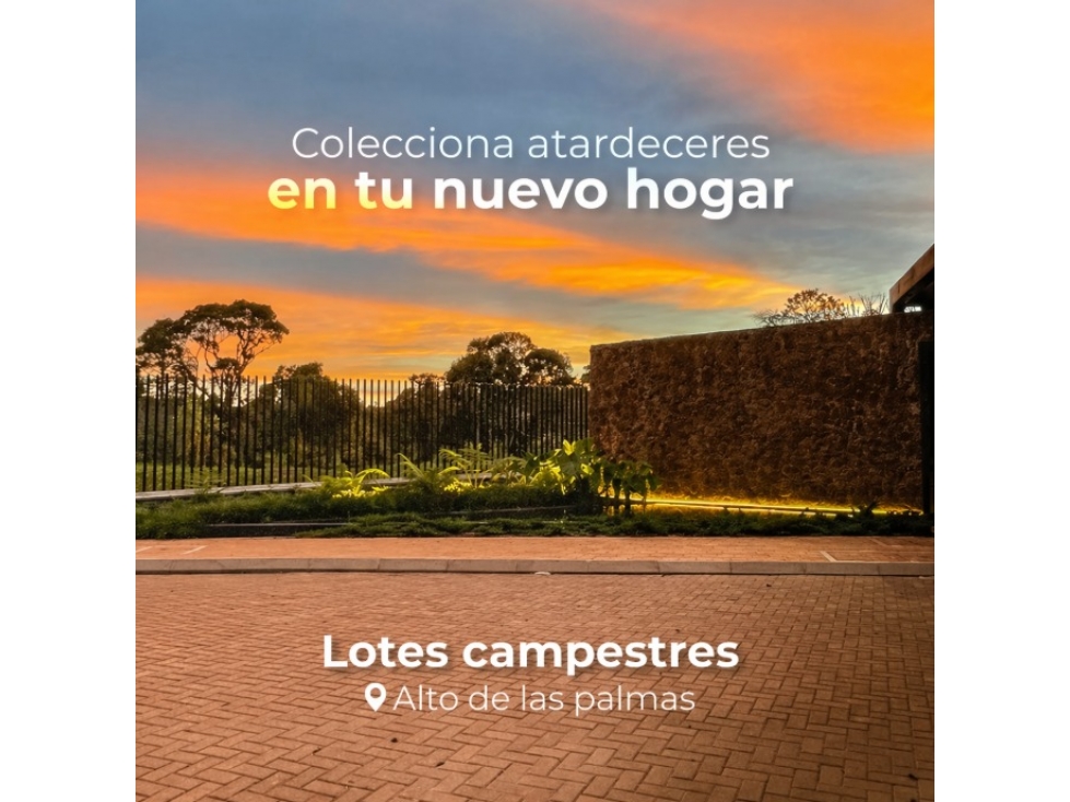 Lotes exclusivos en venta Alto de Las Palmas (sector La Acuarela) — foto 4