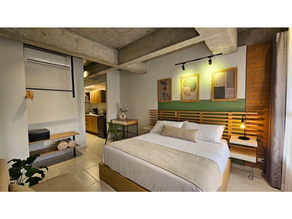 Apartaestudio en Venta Amoblado Los Alpes Medellin — foto 2