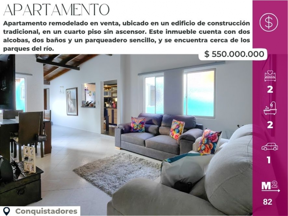 Apartamento en Venta, Conquistadores