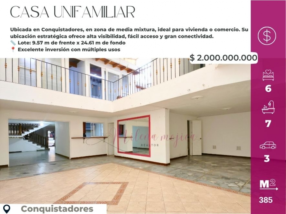 Excelente Casa en Venta Conquistadores