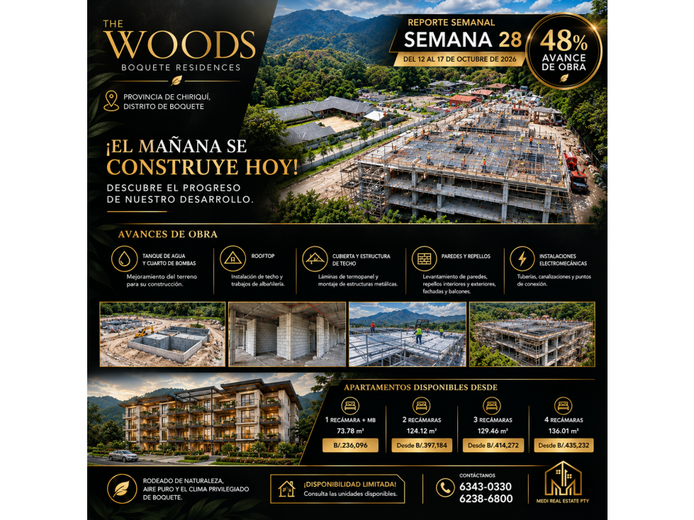 THE WOODS BOQUETE RESIDENCES | PREVENTA SEMANA 28 - 1