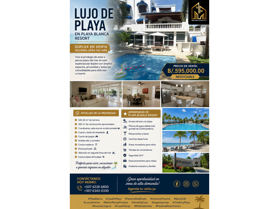INCREIBLE DUPLEX EN PLAYA BLANCA RESORT — foto 2