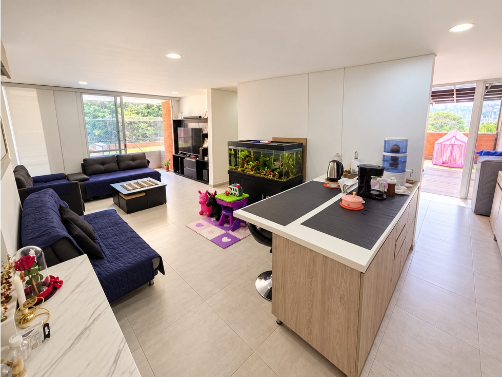 Apartamento para venta en itagui viviendas del sur con 2 terrazas
