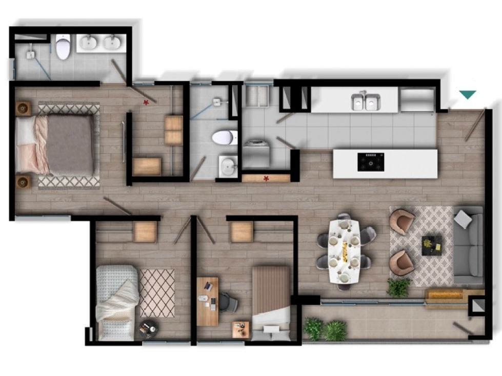 Venta Apto 86 m² con vista verde en Solé Lagos de Torca — foto 4