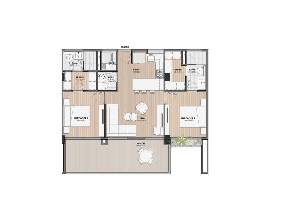 CESIÓN DE DERECHO APARTAMENTO 95.35 m² EL RETIRO — foto 4