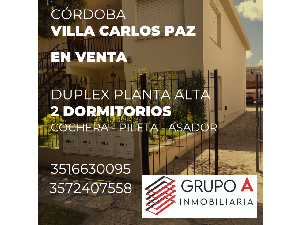DUPLEX EN CARLOS PAZ (COMPLEJO CERRADO)
