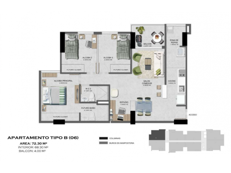 Se Vende Apartamento en Itagüí - Derecho fiduciario