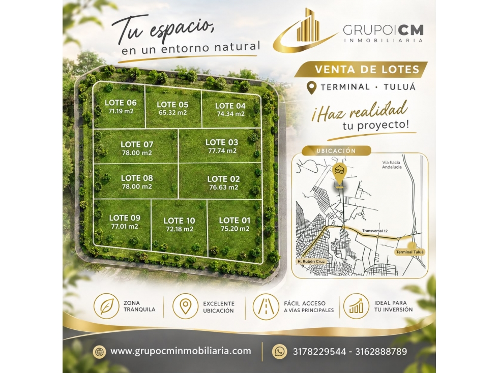 SE VENDE LOTE URBANO AGUACLARA - TULUA - 1