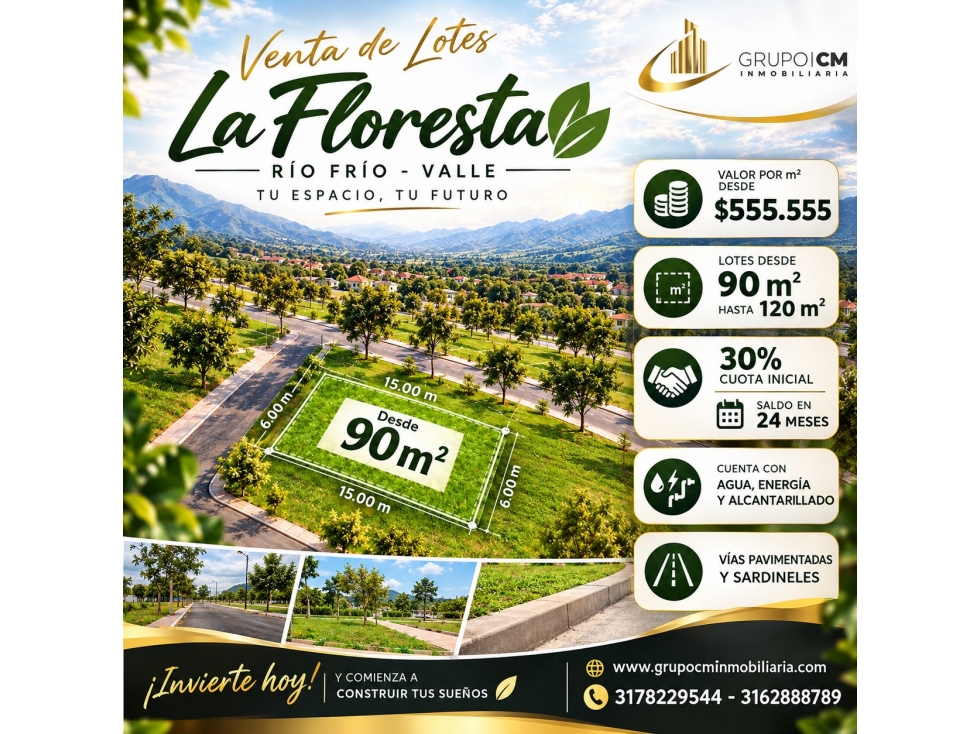 SE VENDE LOTE URBANO RIOFRIO - VALLE