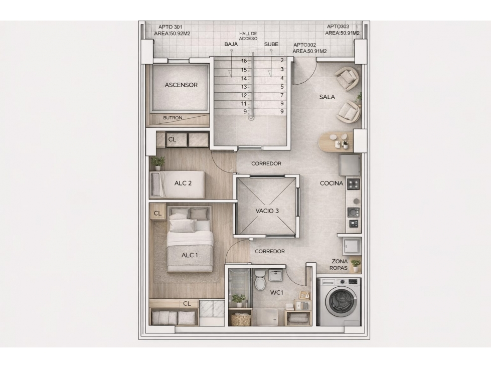 APARTAMENTO VENTA / SABANETA (SZ28)