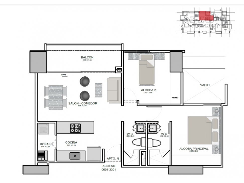 APARTAMENTO EN VENTA / PROYECTO NUEVO PALMAS