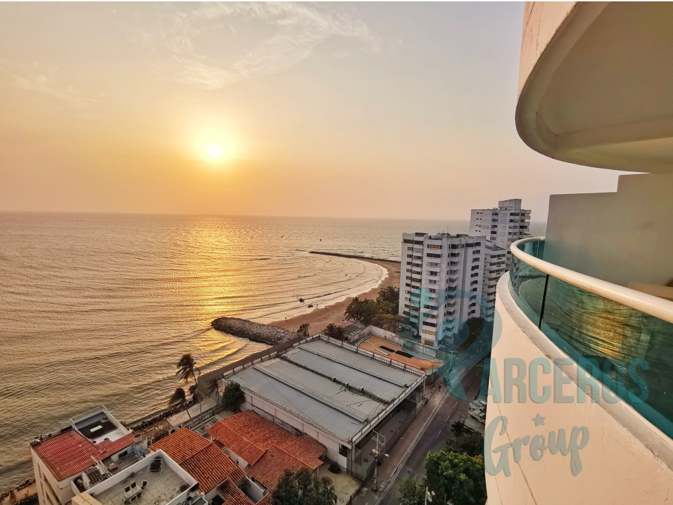 ALQUILER POR DIAS, VISTA INIGUALABLE, PISO 15, CARTAGENA.