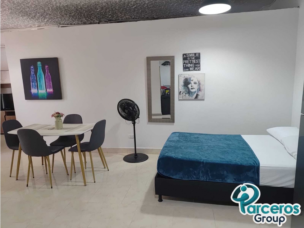 APARTAMENTO AMOBLADO DE 1 HABITACIÓN EN LA CIRCUNVALAR, PEREIRA.