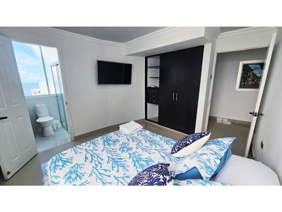 ALQUILER POR DIAS, AMPLIO APARTAMENTO EN PISO 20, LAGUITO, CARTAGENA