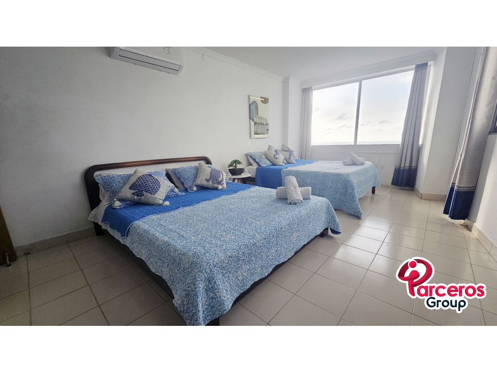 APARTAMENTO VACACIONAL EN VENTA, 3 HABITACIONES, PISO 17, CARTAGENA