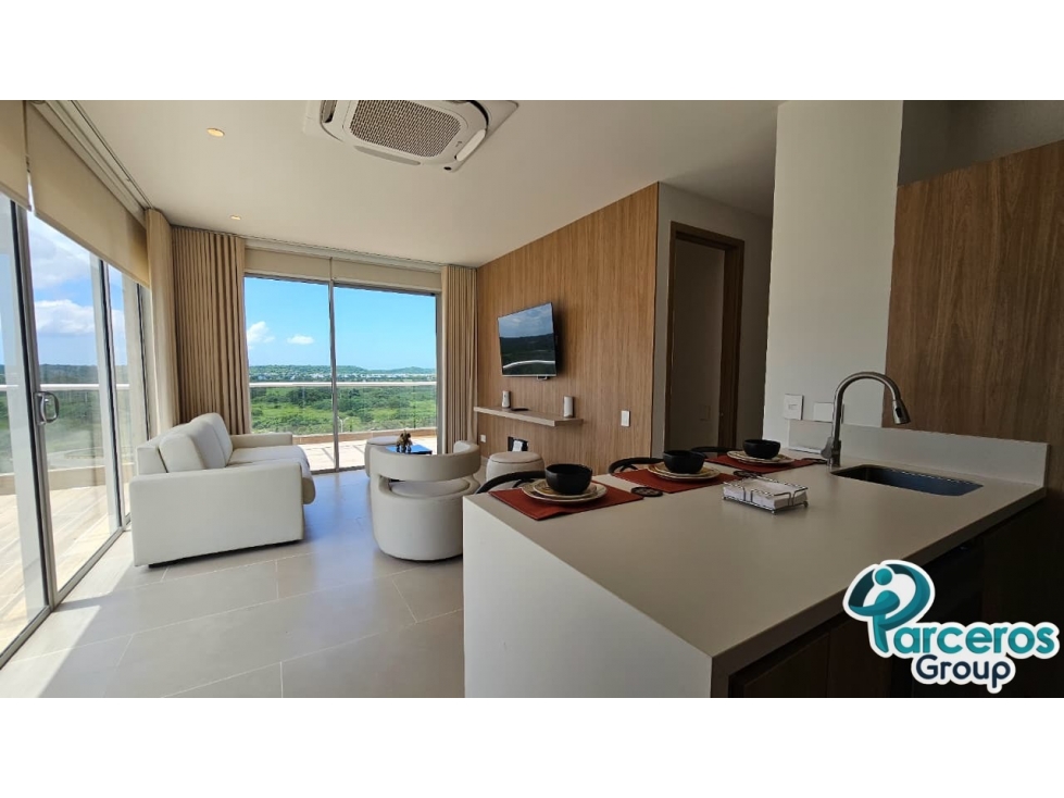 APARTAMENTO EN RENTA MENSUAL DE 2 HABITACIONES, PISO 6, CARTAGENA