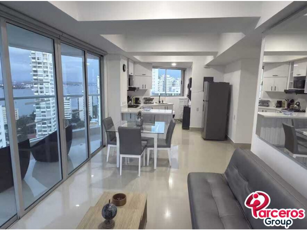 APARTAMENTO VACACIONAL DE2 HABITACIONES, PISO 21, BOCAGRANDE