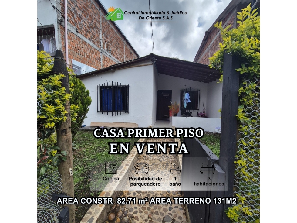 VENDO CASA PRIMER PISO ALTO CON POTENCIAL