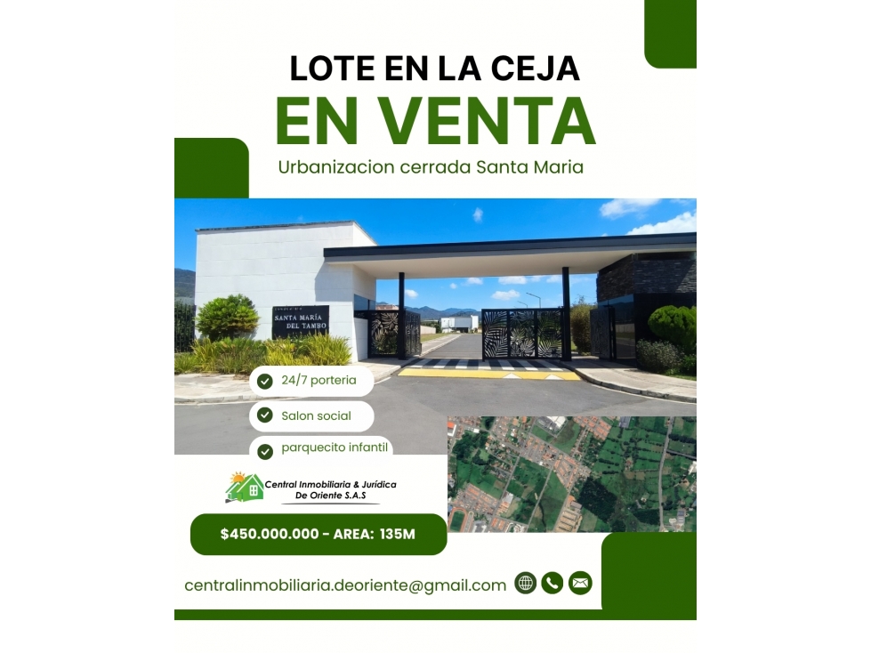 Lote en venta en La Ceja, Antioquia