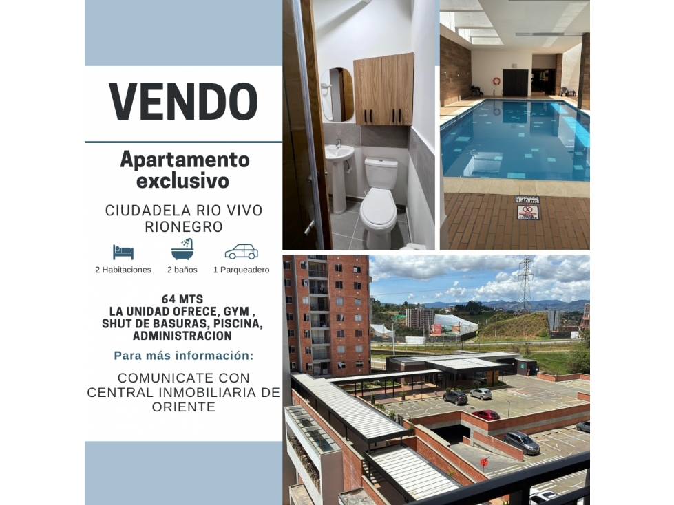 APARTAMENTO EN VENTA RIONEGRO ANTIQUIA