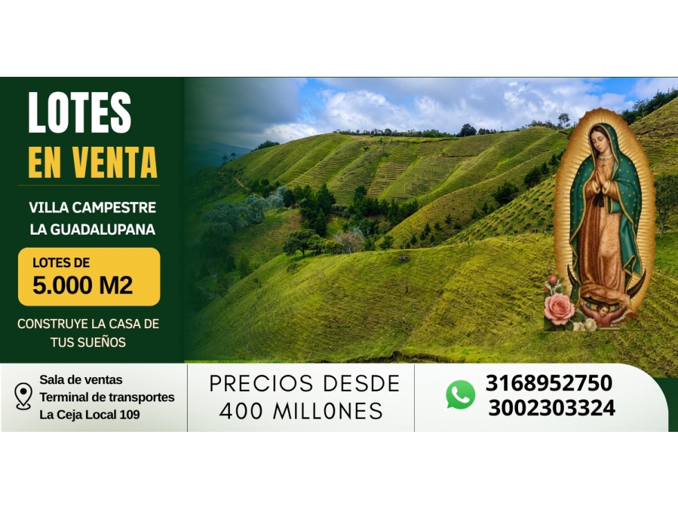 LOTES EN VENTA ¡PRECIO DE OPORTUNIDAD!