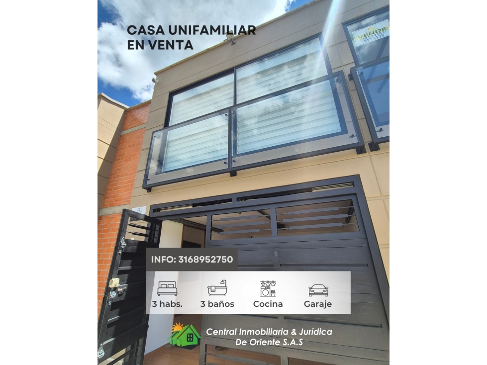 VENDO CASA EN LA CEJA CON ACABADOS DE LUJO-URBANIZACION SAN SEBASTIAN