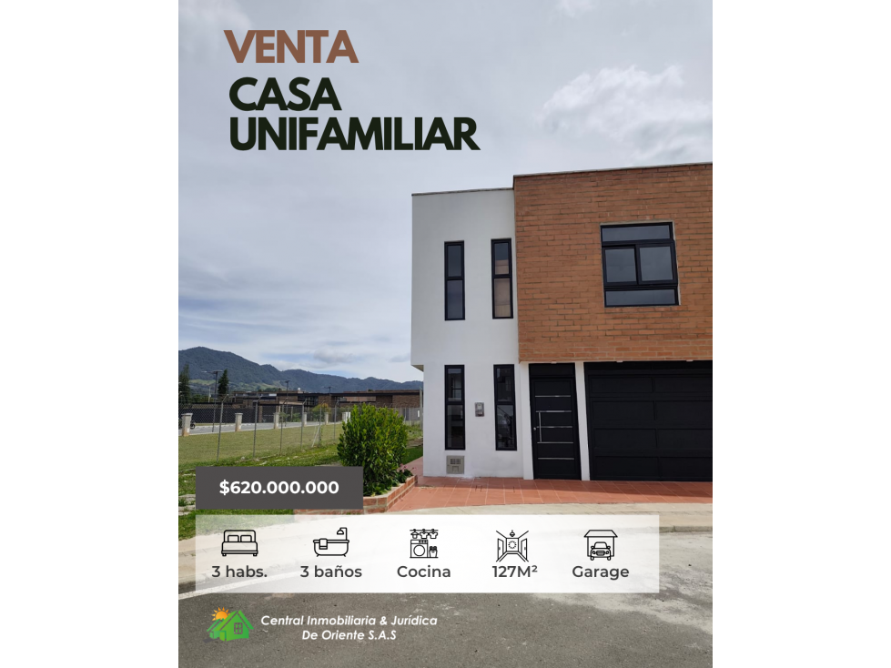CASA EN VENTA URBANIZACION ABIERTA SANTA MARIA
