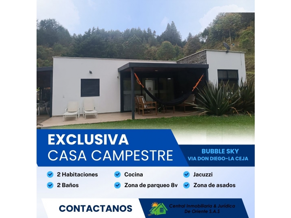 CASA CAMPESTRE AMOBLADA EN VENTA - 1